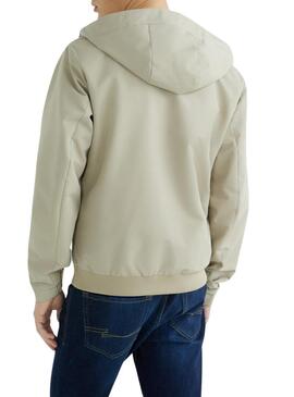Giacca Jack And Jones Snap Beige per Uomo
