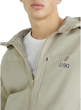 Giacca Jack And Jones Snap Beige per Uomo
