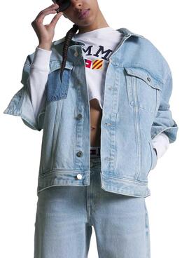 Giacca Denim Tommy Jeans Archive Daisy Over