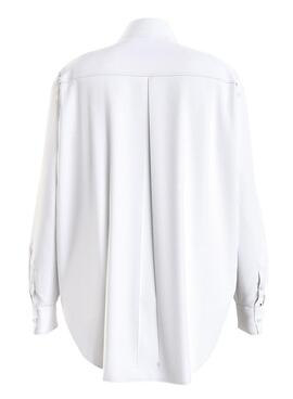 Camicia Calvin Klein Jeans Monologo Bianco Donna