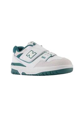 Sneakers New Balance 550 Bianco Verde per bambino e bambina
