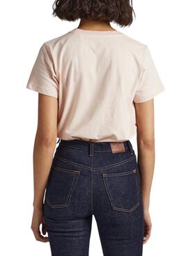 T-Shirt Pepe Jeans Bria Rosa per Donna