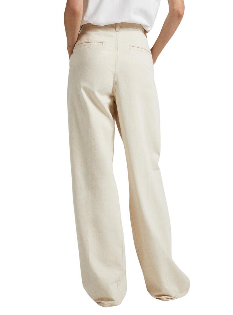 Pantaloni Jeans Pepe Jeans Cecilia Beige Donna