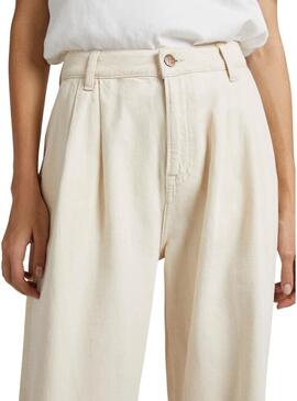 Pantaloni Jeans Pepe Jeans Cecilia Beige Donna