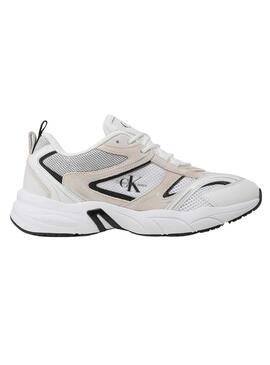 Sneakers Calvin Klein Retro Mesh Bianco Uomo