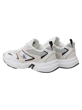 Sneakers Calvin Klein Retro Mesh Bianco Uomo