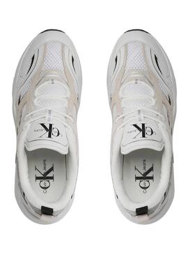 Sneakers Calvin Klein Retro Mesh Bianco Uomo