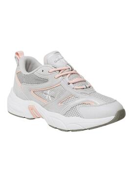 Sneakers Calvin Klein Mesh Grigio per Donna