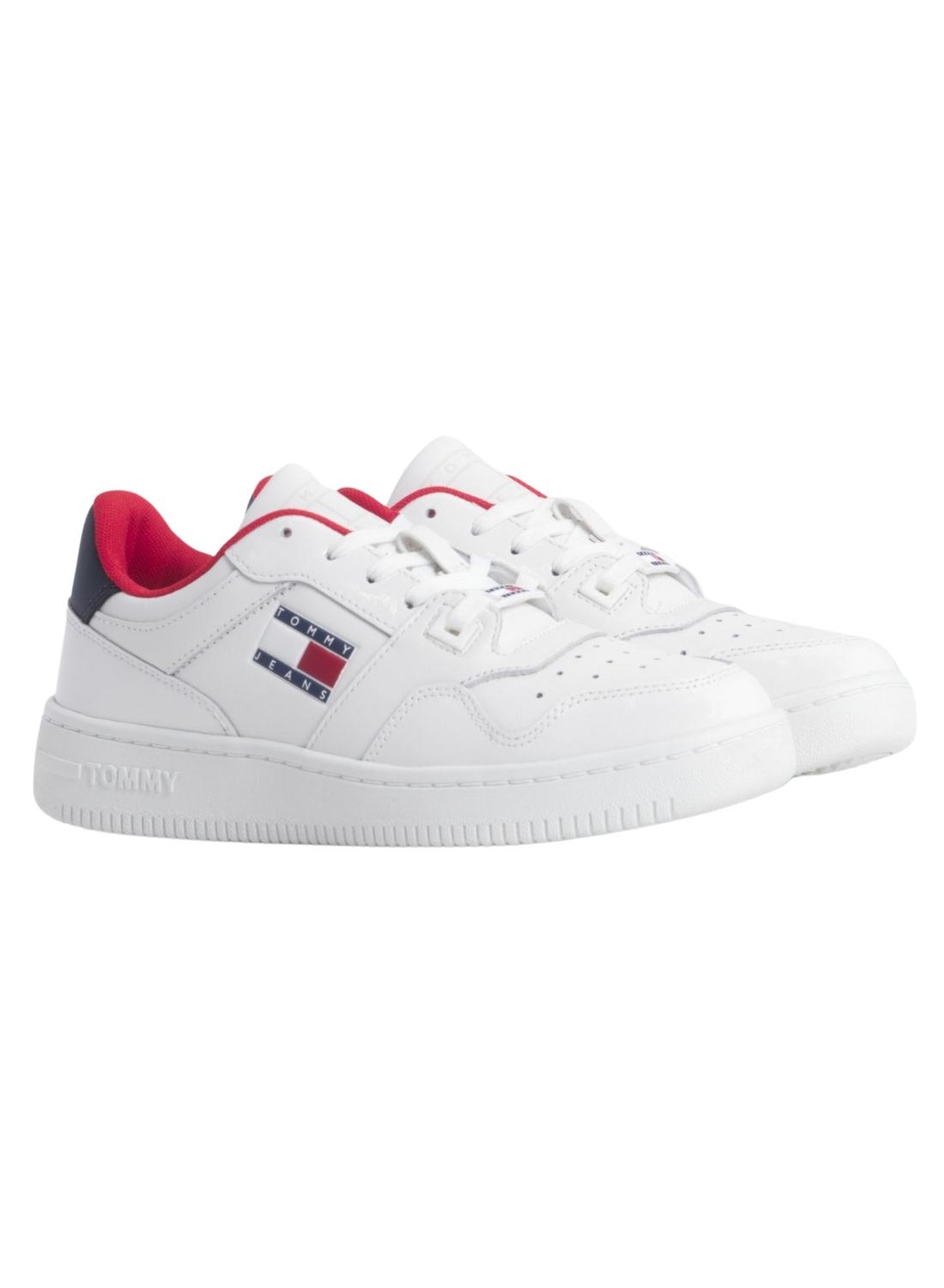 Sneakers Tommy Jeans Retro Basket Bianco Donna