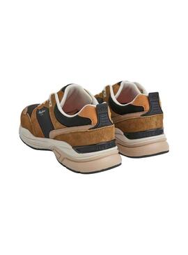 Sneakers Pepe Jeans Dave Road Marrone per Uomo