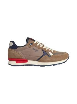 Sneakers Pepe Jeans Brit Heritage Marrone