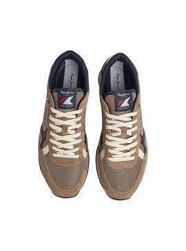 Sneakers Pepe Jeans Brit Heritage Marrone