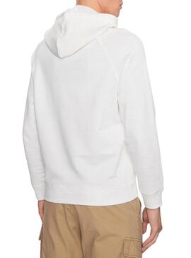 Felpa Pepe Jeans Meier Hoodie Bianco Uomo