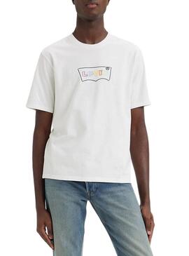 T-Shirt Levis Relaxed Fit Bianco per Uomo