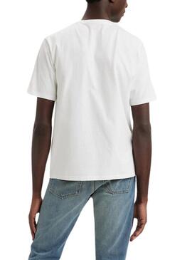 T-Shirt Levis Relaxed Fit Bianco per Uomo