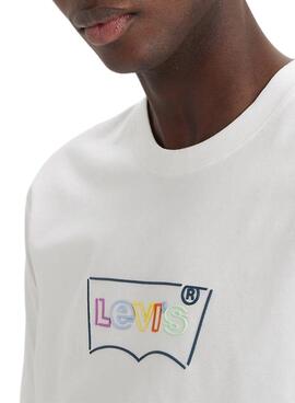 T-Shirt Levis Relaxed Fit Bianco per Uomo
