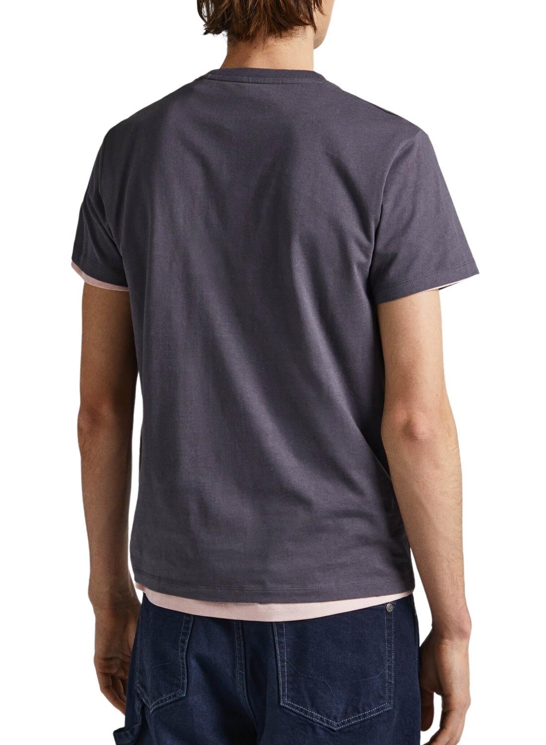 T-Shirt Pepe Jeans Waddon Grigio per Uomo