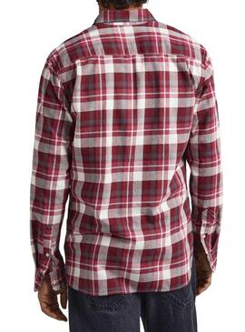 Camicia Pepe Jeans Crescita Rosso per Uomo