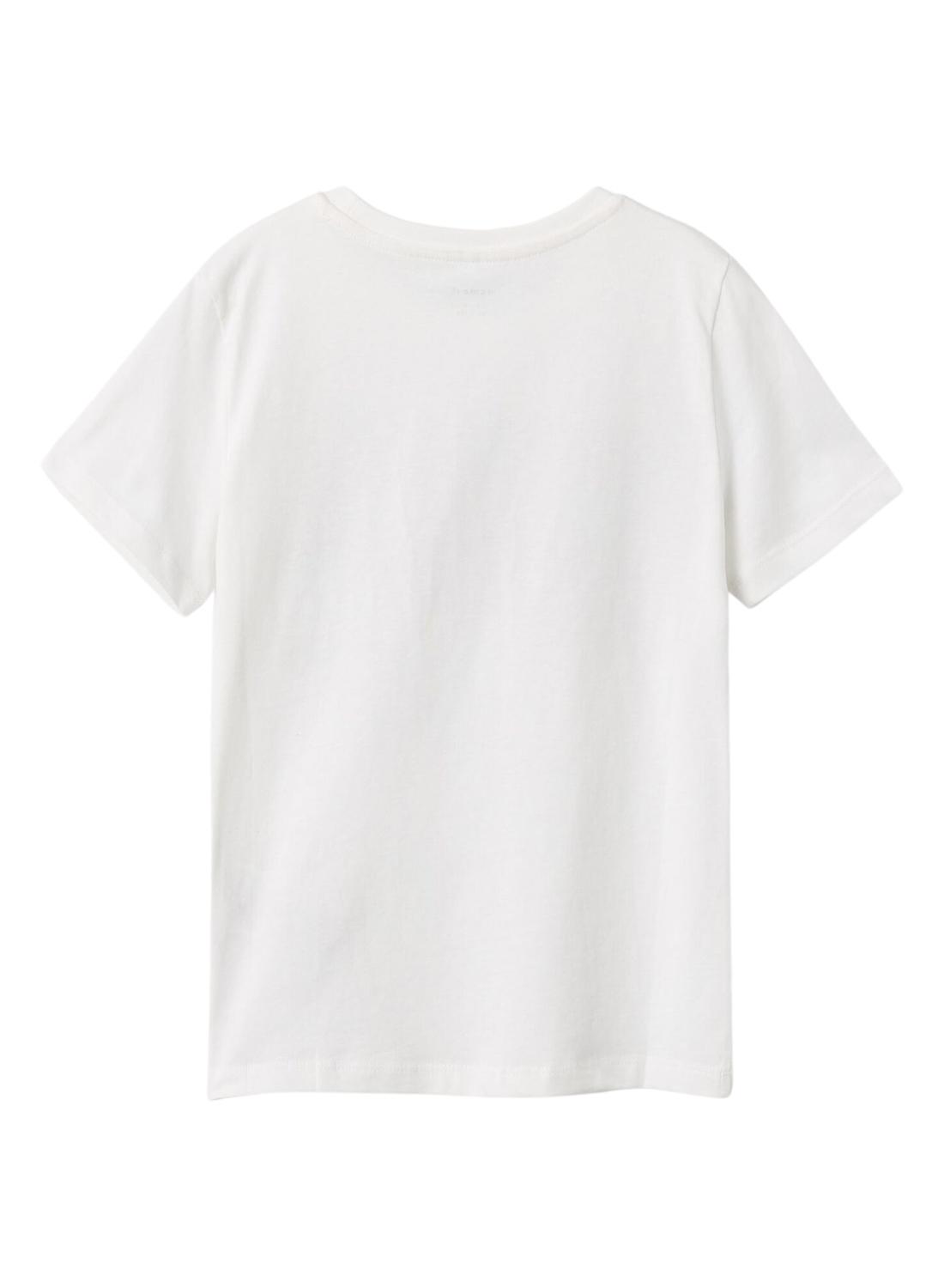 T-Shirt Name It Jacues Nasa Bianco per Bambino