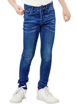 Pantaloni Name It Theo Slim 1507 Denim Blu Bambino