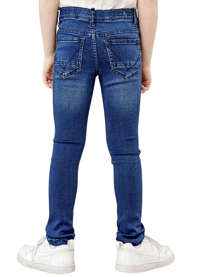 Pantaloni Name It Theo Slim 1507 Denim Blu Bambino