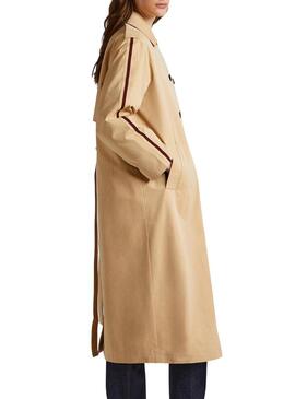 Gabardina Pepe Jeans Marla Beige per Donna