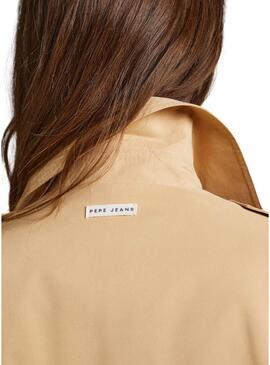 Gabardina Pepe Jeans Marla Beige per Donna