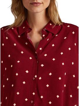 Camicia Pepe Jeans Gabesa Bordeaux per Donna