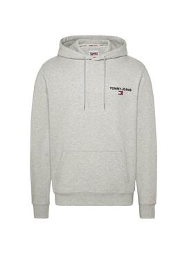 Felpa Tommy Jeans Entry Graphic Grigio Uomo