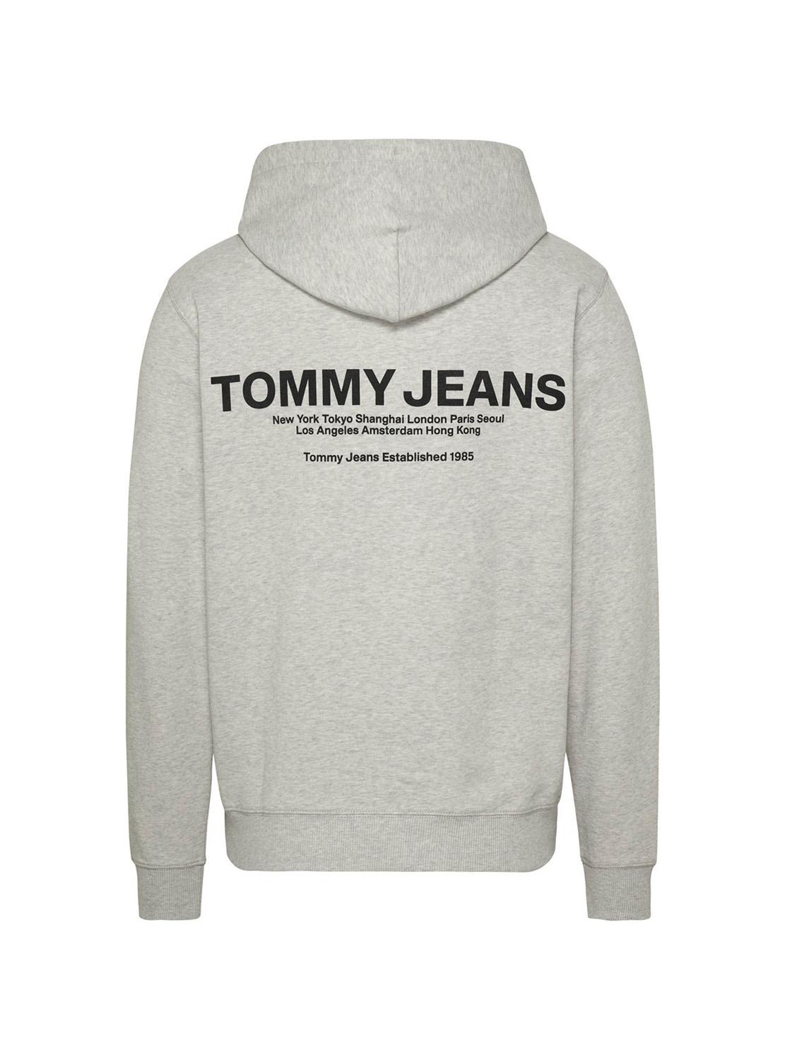 Felpa Tommy Jeans Entry Graphic Grigio Uomo