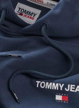 Felpa Tommy Jeans Entry Graphic Blu Navy Uomo