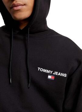 Felpa Tommy Jeans Entry Graphic Nero Uomo