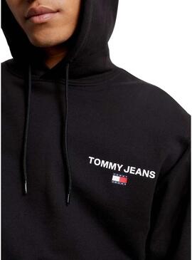 Felpa Tommy Jeans Entry Graphic Nero Uomo