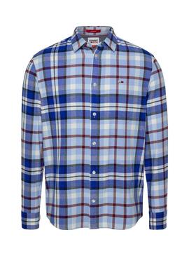 Camicia Tommy Jeans Classic Essential Blu Uomo