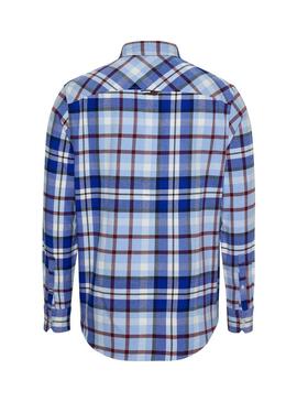 Camicia Tommy Jeans Classic Essential Blu Uomo