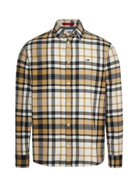 Camicia Tommy Jeans Classic Essential Marrone Uomo