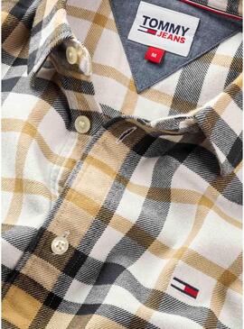 Camicia Tommy Jeans Classic Essential Marrone Uomo