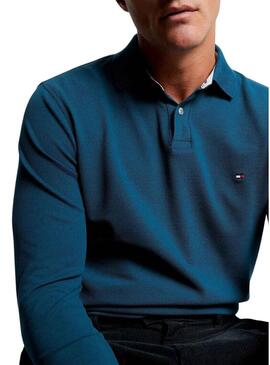 Polo Tommy Hilfiger 1985 Regular Blu per Uomo