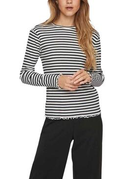 T-Shirt Vila Vithessa O-Neck Vithessa Strisce Donna