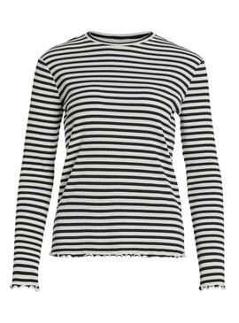 T-Shirt Vila Vithessa O-Neck Vithessa Strisce Donna