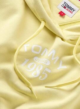 Felpa Tommy Jeans Rx Essential Giallo Donna