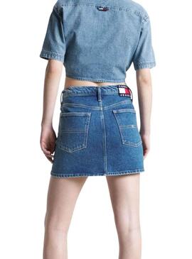 Gonna Tommy Jeans Mini Izzie Denim per Donna