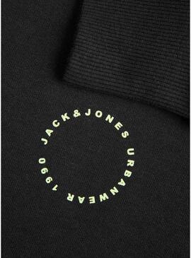 Felpa Jack & Jones Hiba Nero per Uomo