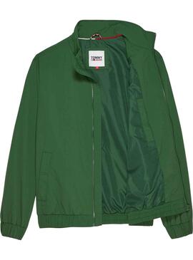 Giacca Tommy Jeans Essential Verde per Uomo