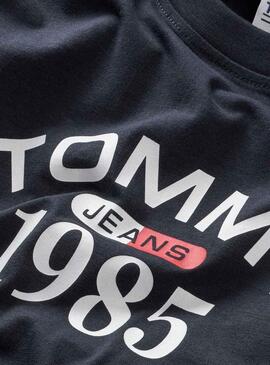 T-Shirt Tommy Jeans Classic 1985 Blu Navy Uomo