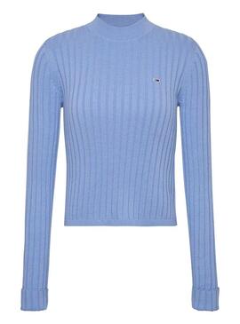 Pullover Tommy Jeans Boxy Perkins Blu per Donna