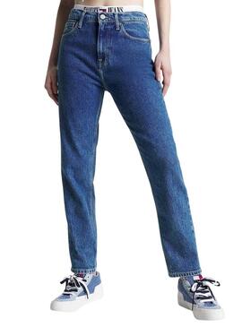 Pantaloni Jeans Tommy Jeans Izzie Blu per Donna