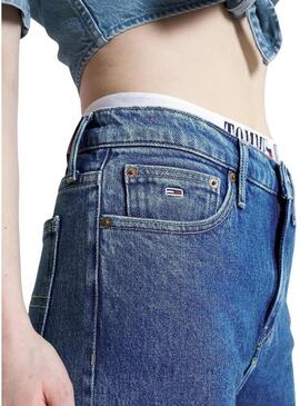 Pantaloni Jeans Tommy Jeans Izzie Blu per Donna