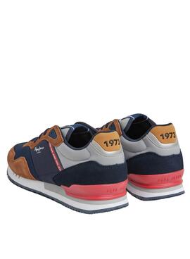 Sneakers Pepe Jeans London Forest Blu Navy Uomo