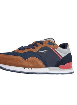 Sneakers Pepe Jeans London Forest Blu Navy Uomo